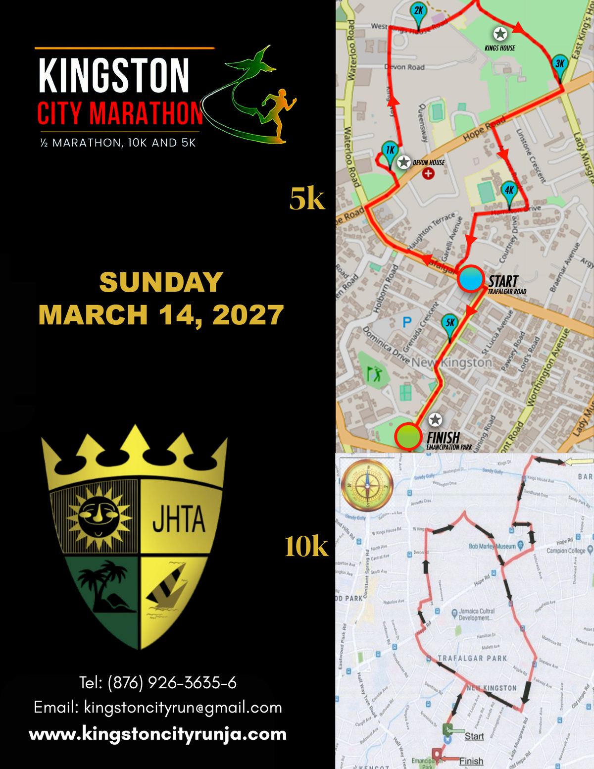 Official Kingston City Marathon 2027 course map